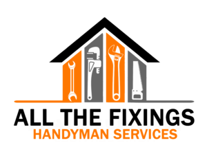 house icon logo in orange and black